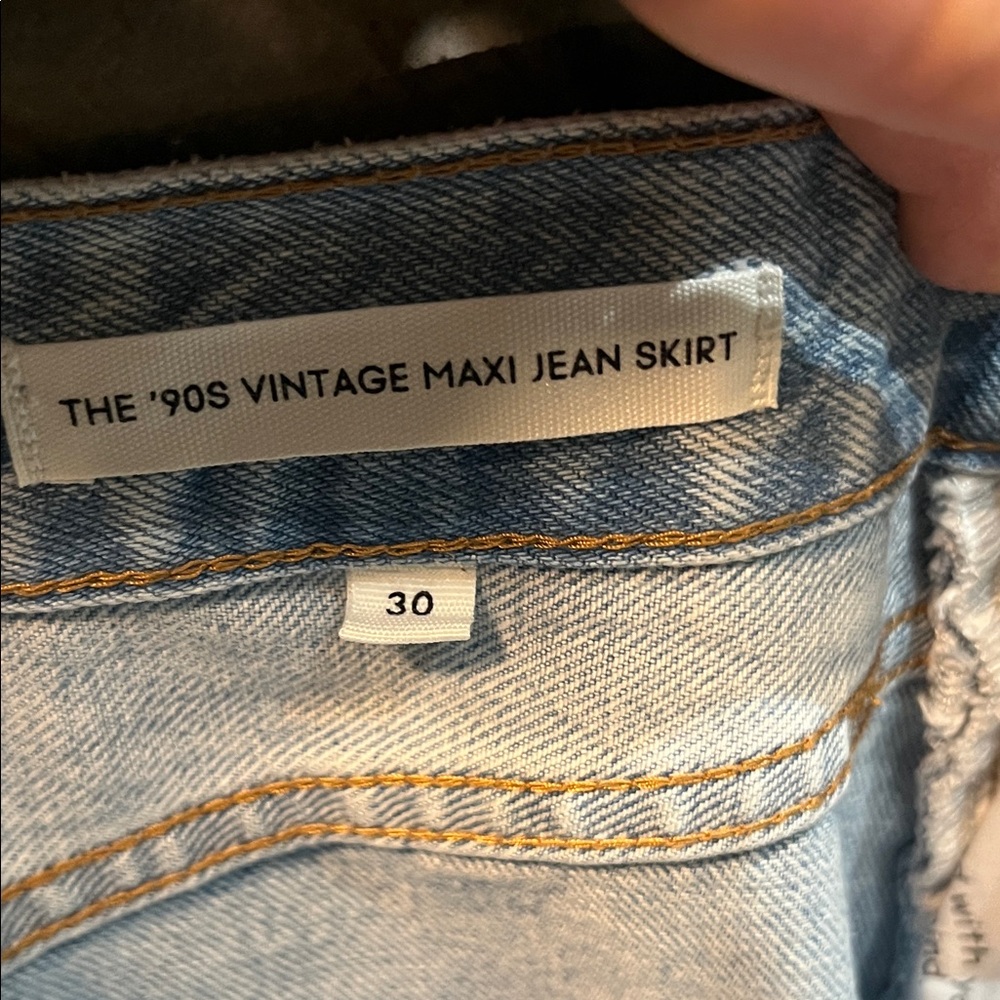 Aritzia Denim Forum 90s Maxi Jean Skirt - Picture 6 of 7